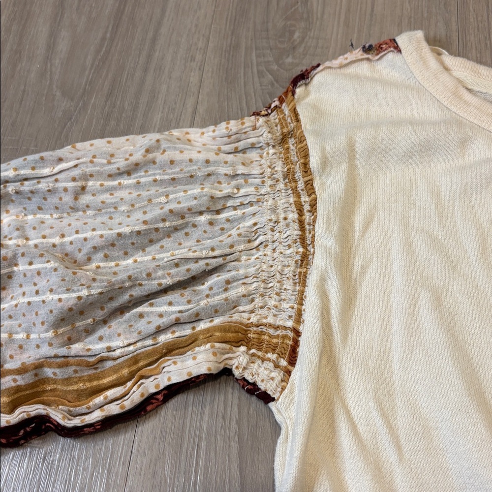 Free People Light Magic Patchwork Balloon Sleeve … - image 7